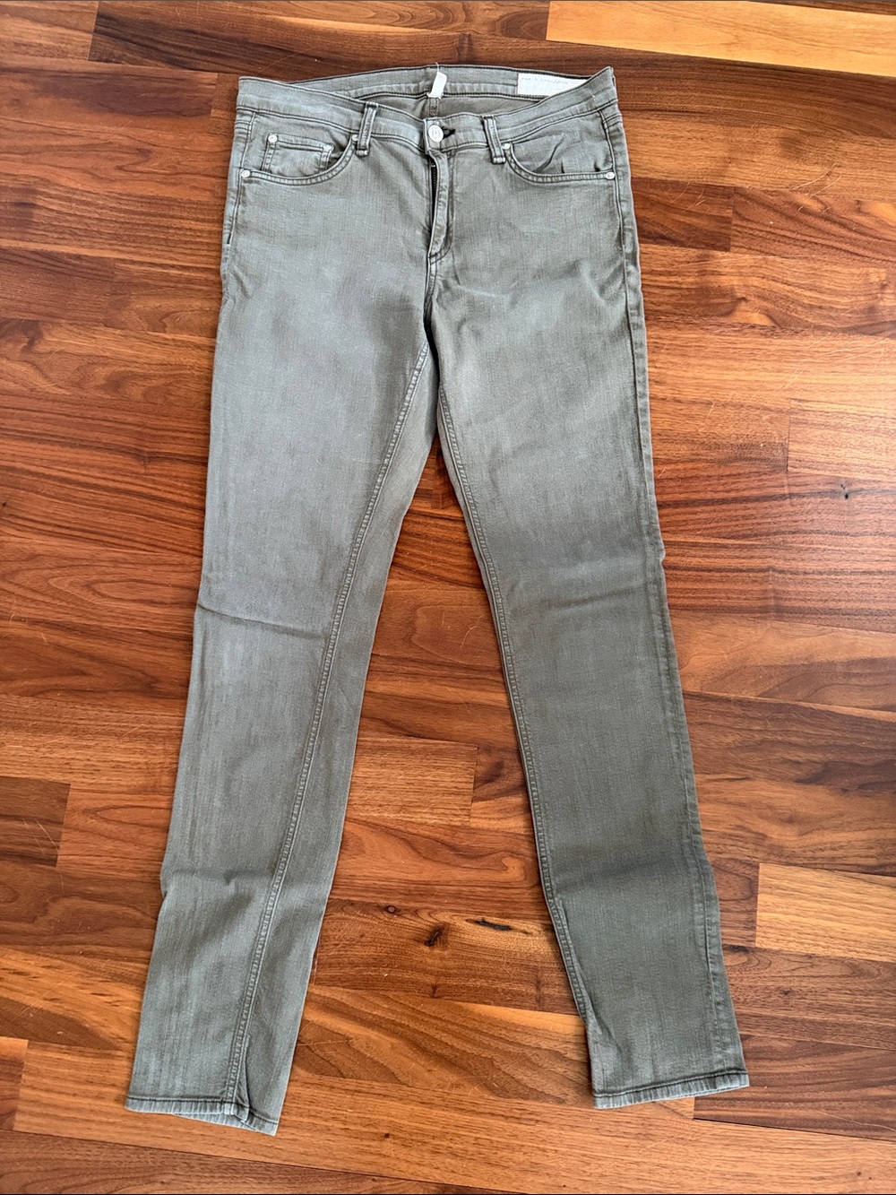 rag & bone Olive-Green Skinny Jeans